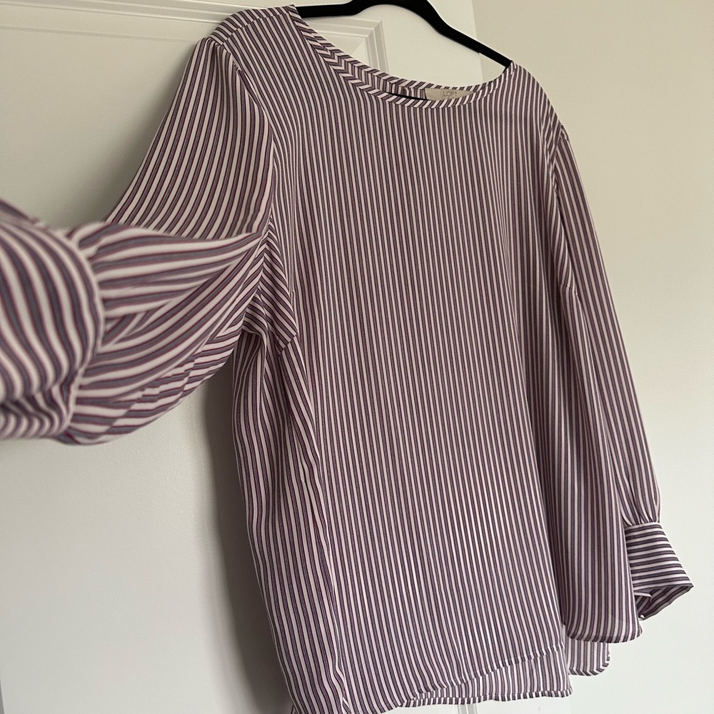 Loft Long Sleeve Blouse Sz 22